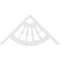 Ekena Millwork Pitch Classic Wagon Wheel Architectural Grade PVC Gable Pediment, 48"W x 24"H x 1"P (12/12) GPP048X024X100CWW - alternate 2